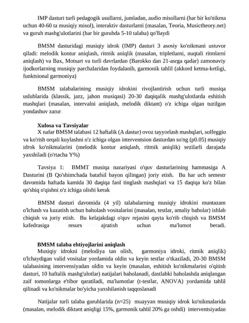 BMSM larda o'quvchilar musiqiy qobiliyatni idrok qilishni rivojlantirish uslubi 3