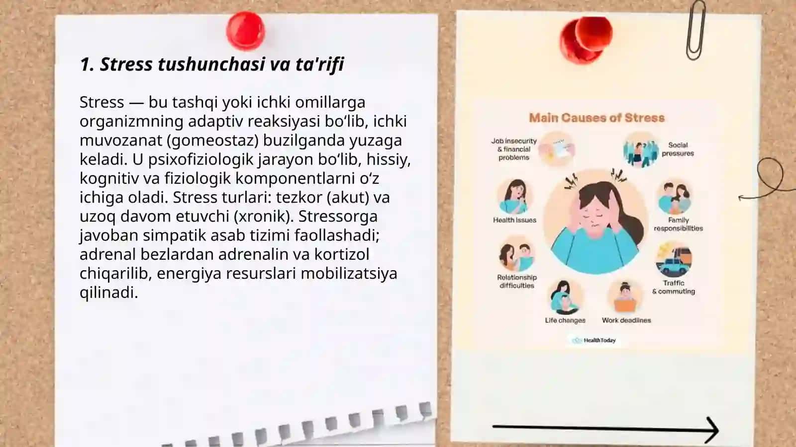 Stress tushuncha tashxis birinchi yordam. Psixoproflaktika va ularni turlari 3