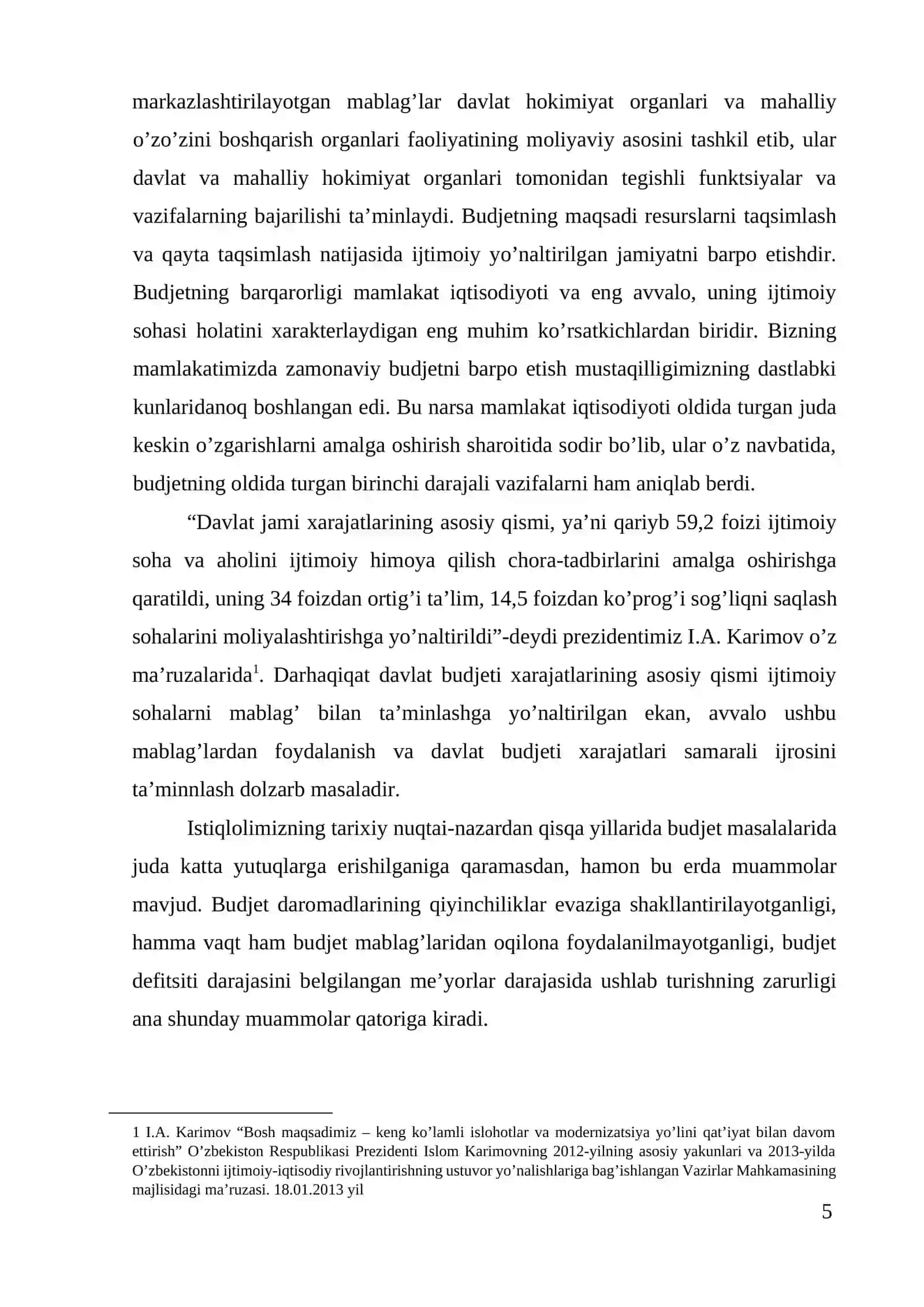 Iqtisodiyotni modernizasiyalash sharoitida davlat budjeti xarajatlari samarali ijrosini ta’minlash 3
