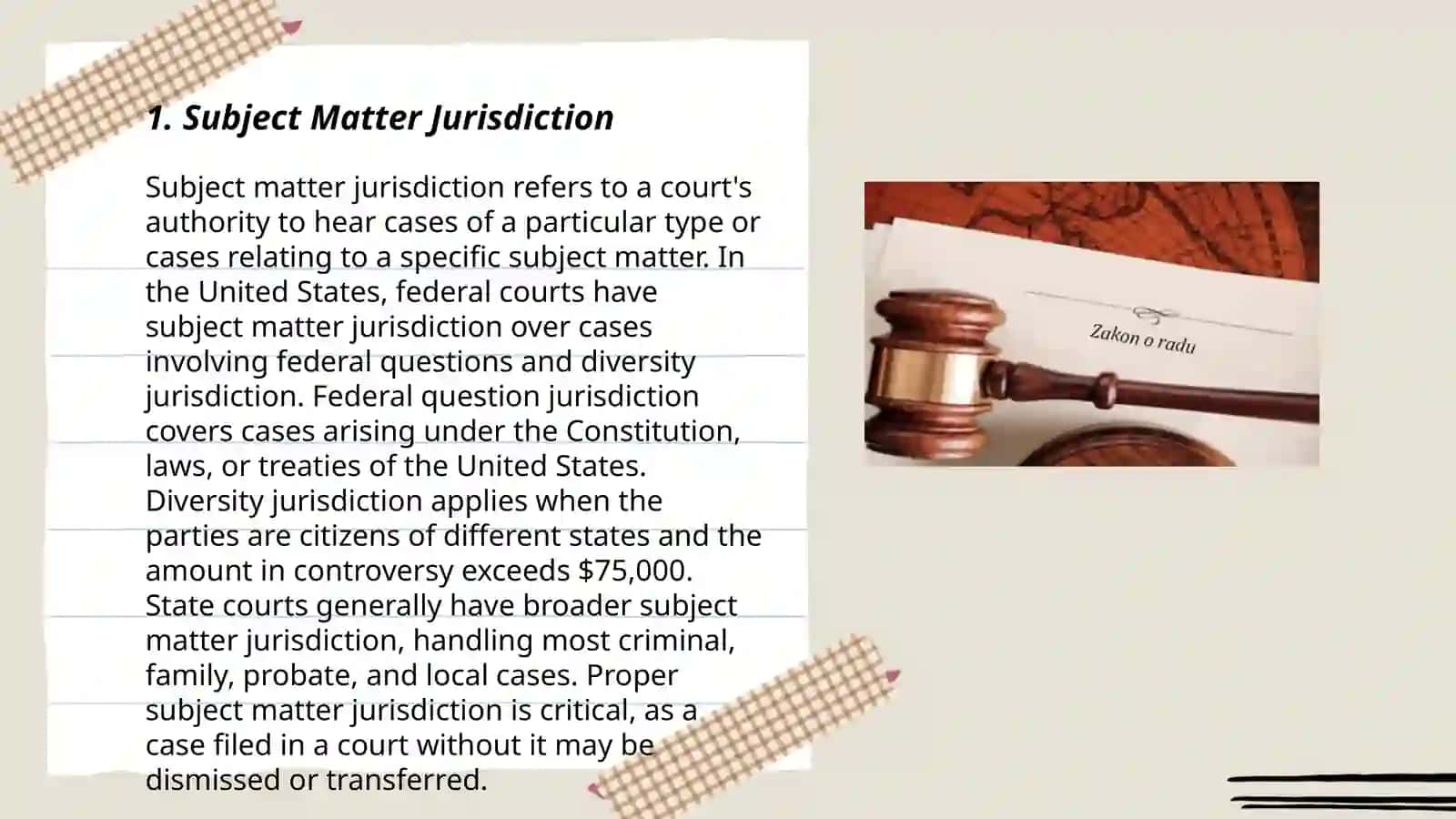 English language presentation on Civil Procedure 3