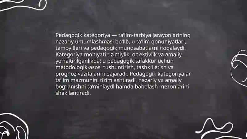 Pedagogik kategoriya va ijtimoiy pedagogik kategoriyalar 3