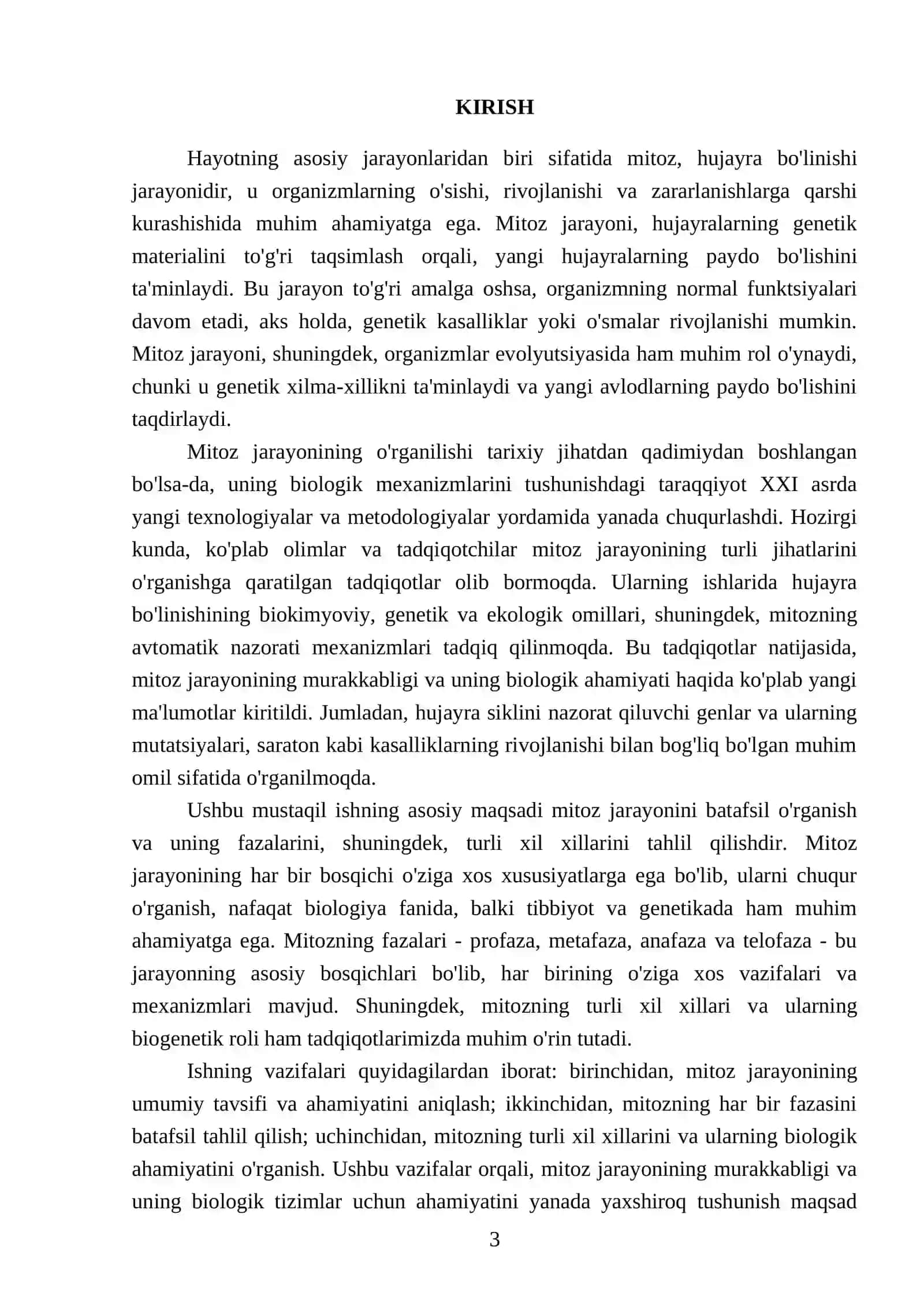 Mitoz va uning fazalari. Xillari 3