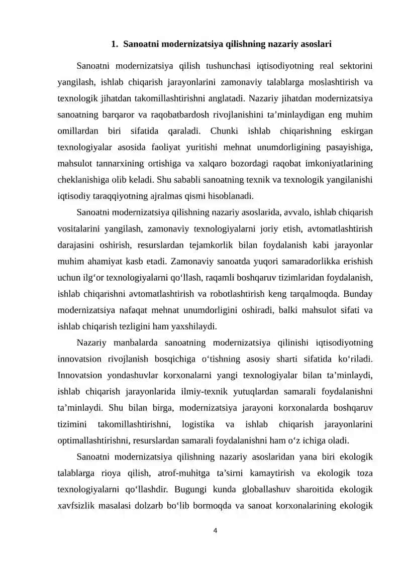 Sanoatni modernizatsiya qilish va diversifikatsiya strategiyasi 3
