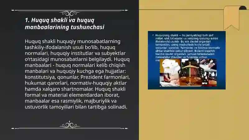 Huquq shakli (manbaalari) 3
