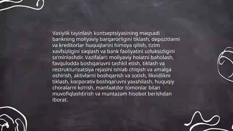 Vasiy tayinlash Kontseptsiyasi 3