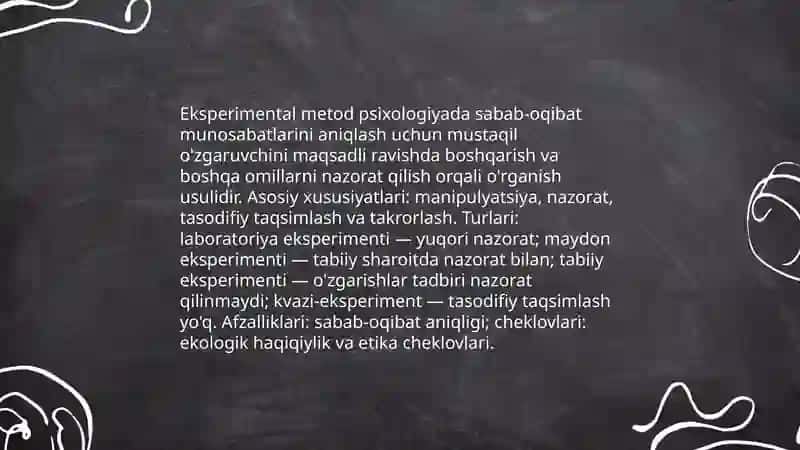Psixologiyaning fanining metodlari 3