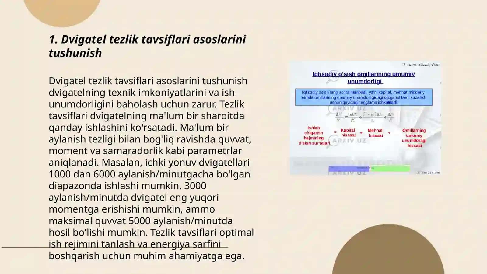 Dvigatel tashqi tezlik tavsifini hisoblash usullari ularni qiyosiy taxlili Mirzatillayev Akramjon 3