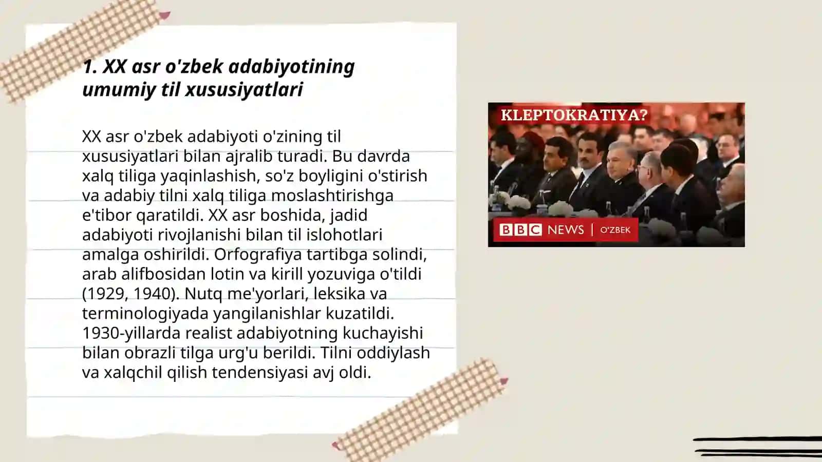XX asr ózbek adabiyotining til xususiyatlari 3