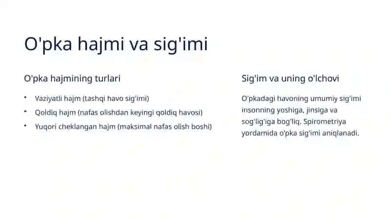 Nafas olish sistemasining fizikasi 3