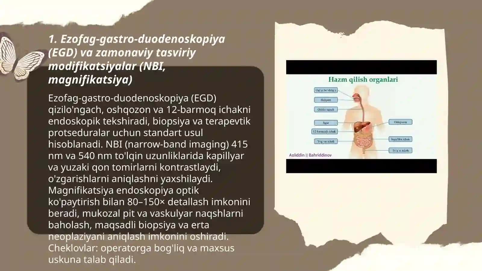 Ovqat hazm qilish trakti kasalliklarda zamonaviy asbobi tekshirish usullarini örganish 3