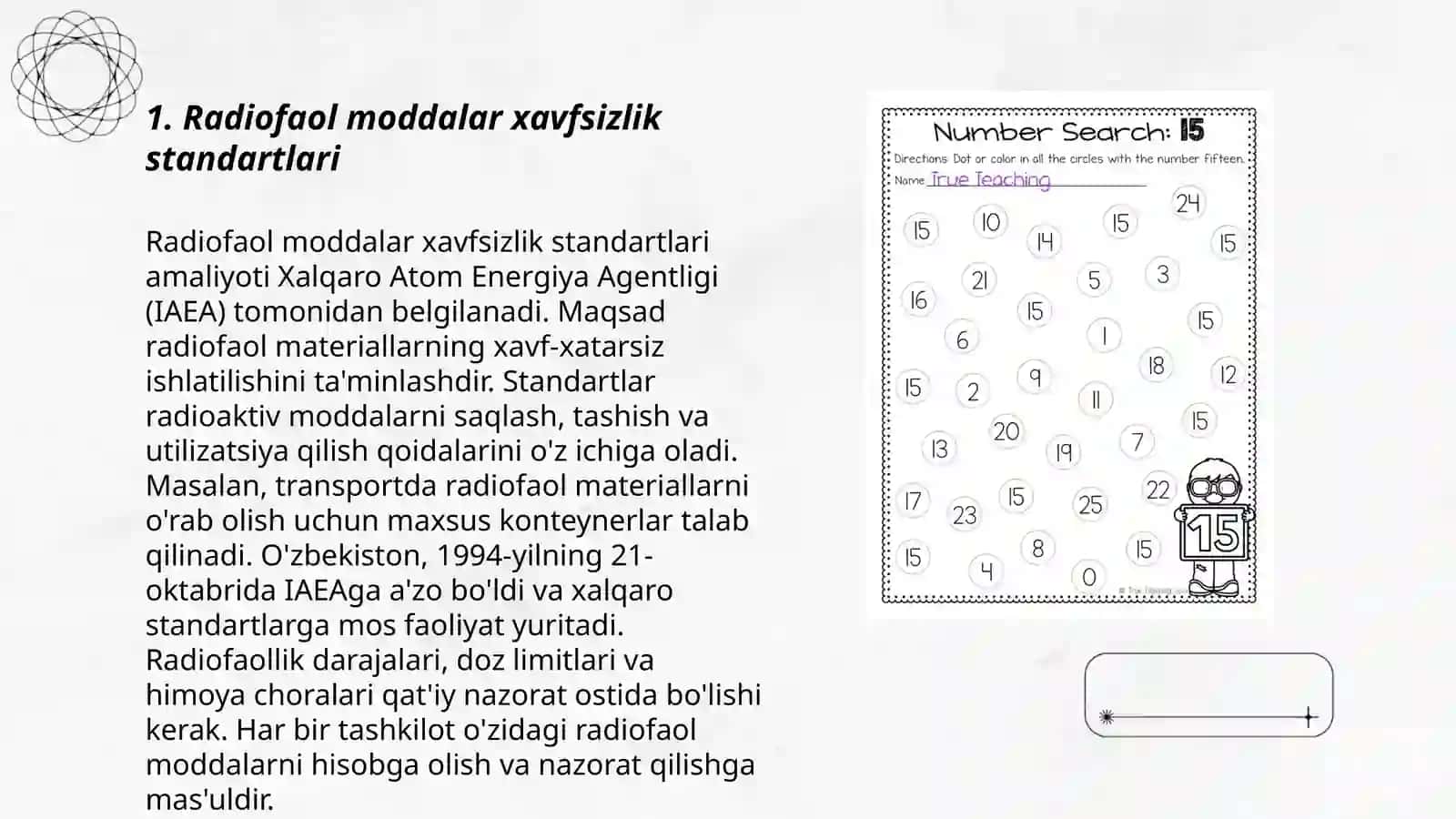 Radiofaol moddalarni qabul qilish meyorlari 3