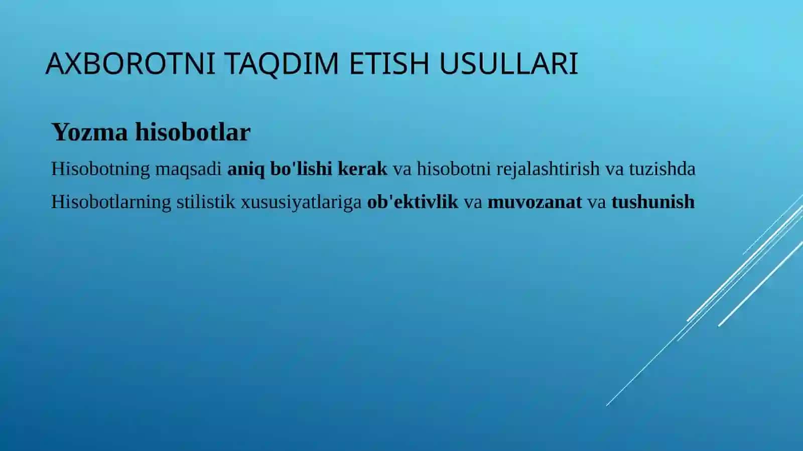 Axborotni taqdim etish usullari 3
