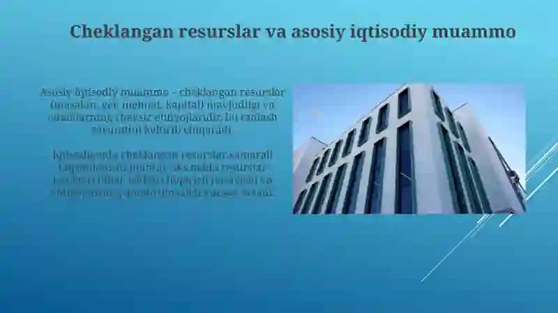 Iqtisodiyotning bosh muammosi va iqtisodiy tanlovlar 3