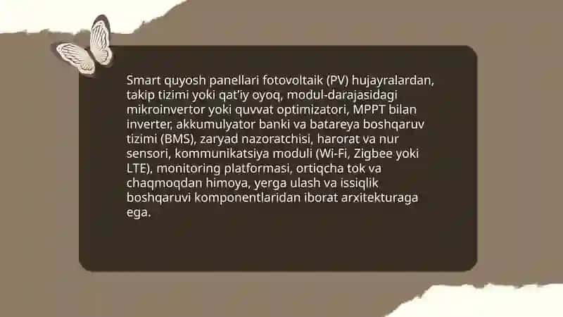 Smart quyosh panellari va ular bilan ishlash 3
