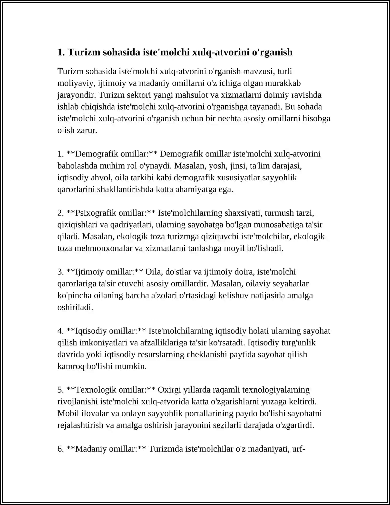 TURIZMDA MARKETING TADQIQOTLARINI ÖTKAZUVCHI BÖLIMLAR 3