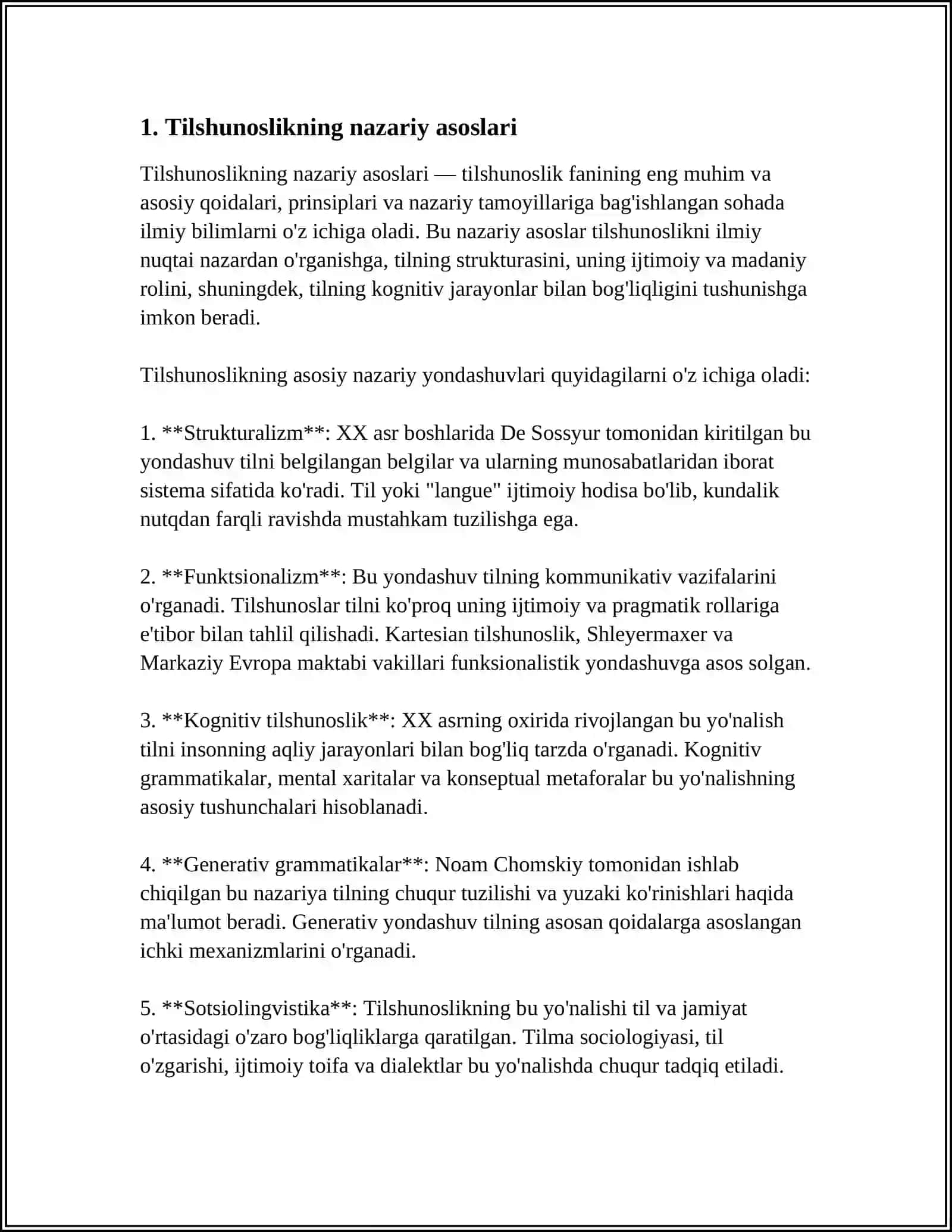 Tilshunoslikning nazariy asoslari 3