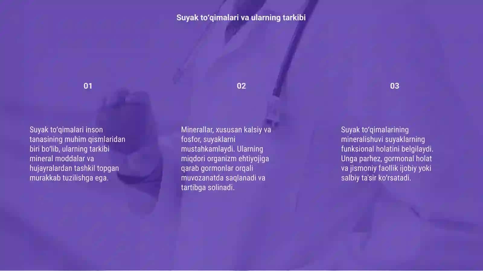 Suyak toʻqimalarni mineralishuvi va ularni tartibga solinishi 3