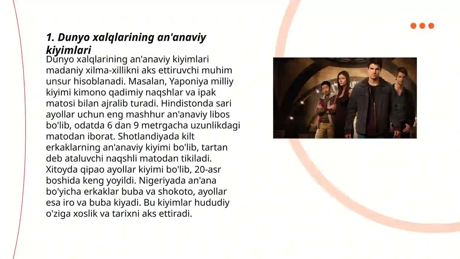 Dunyo xalqlari madaniyatidagi umumiylik va farqlar 3
