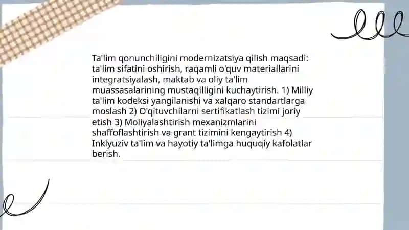 Talim tizimidagi islohotlar 3