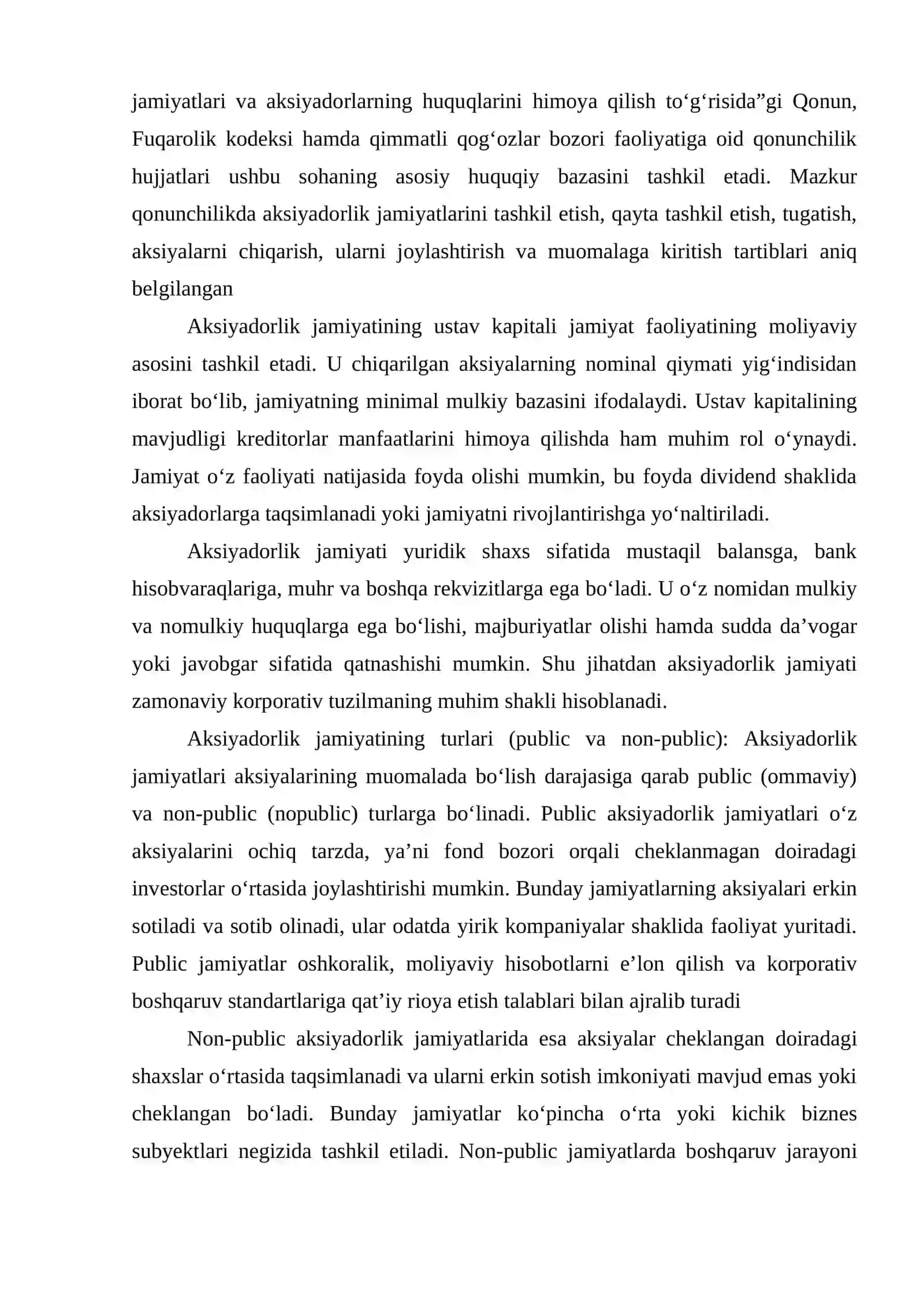 Aksiyadorlik jamiyatining iqtisodiy va huquqiy mohiyati 3