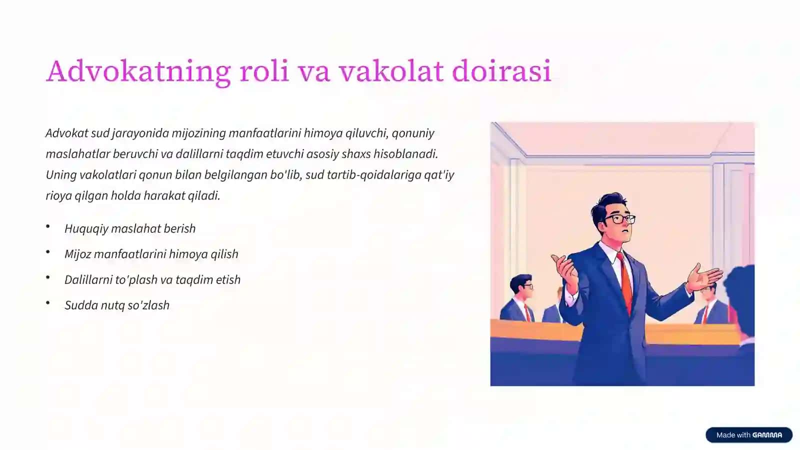 sudda vakillik qilishi mumkin bo'lmagan shaxslar 3