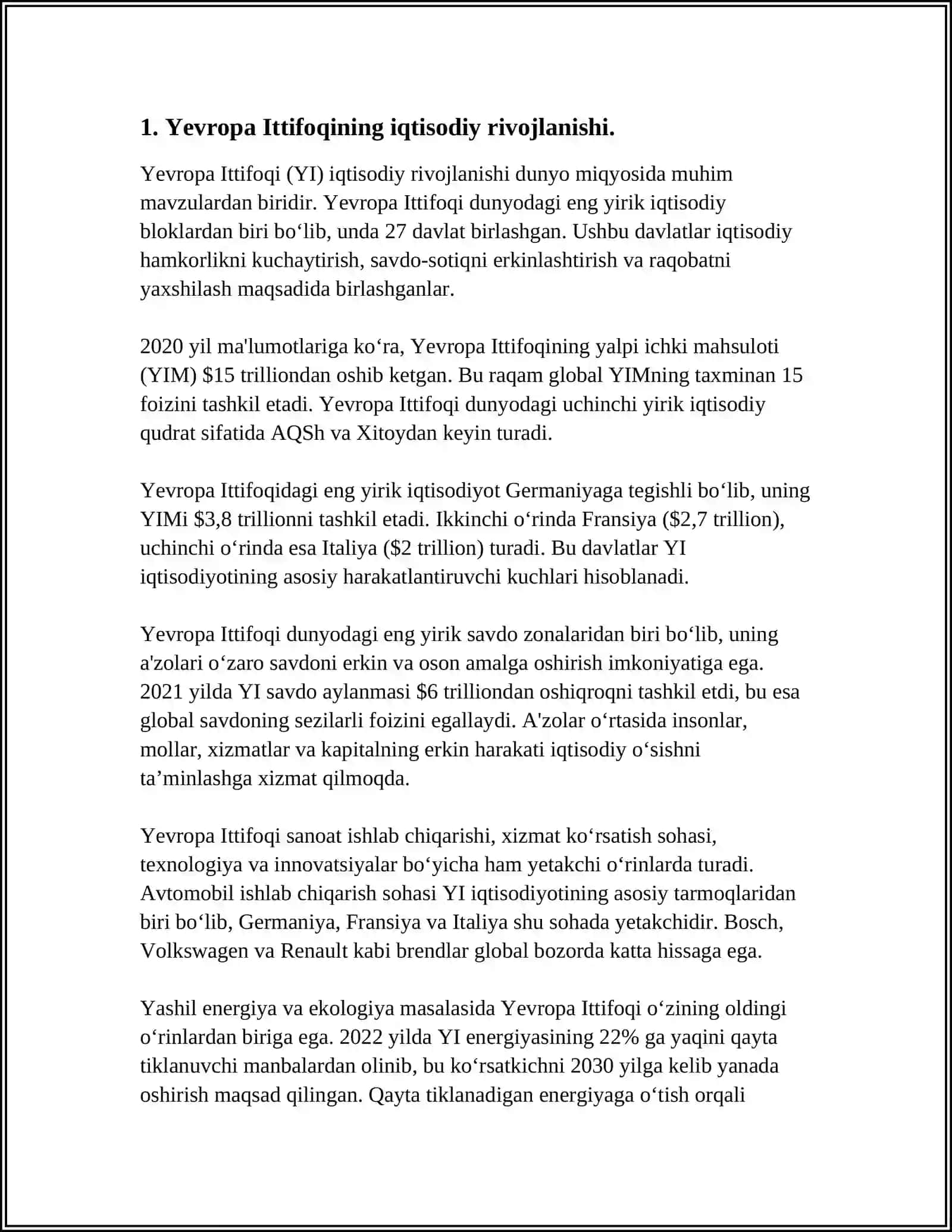 YEVROPA ITTIFOQINING RIVOJLANISHIGA BERXIT NING TASIRI 3