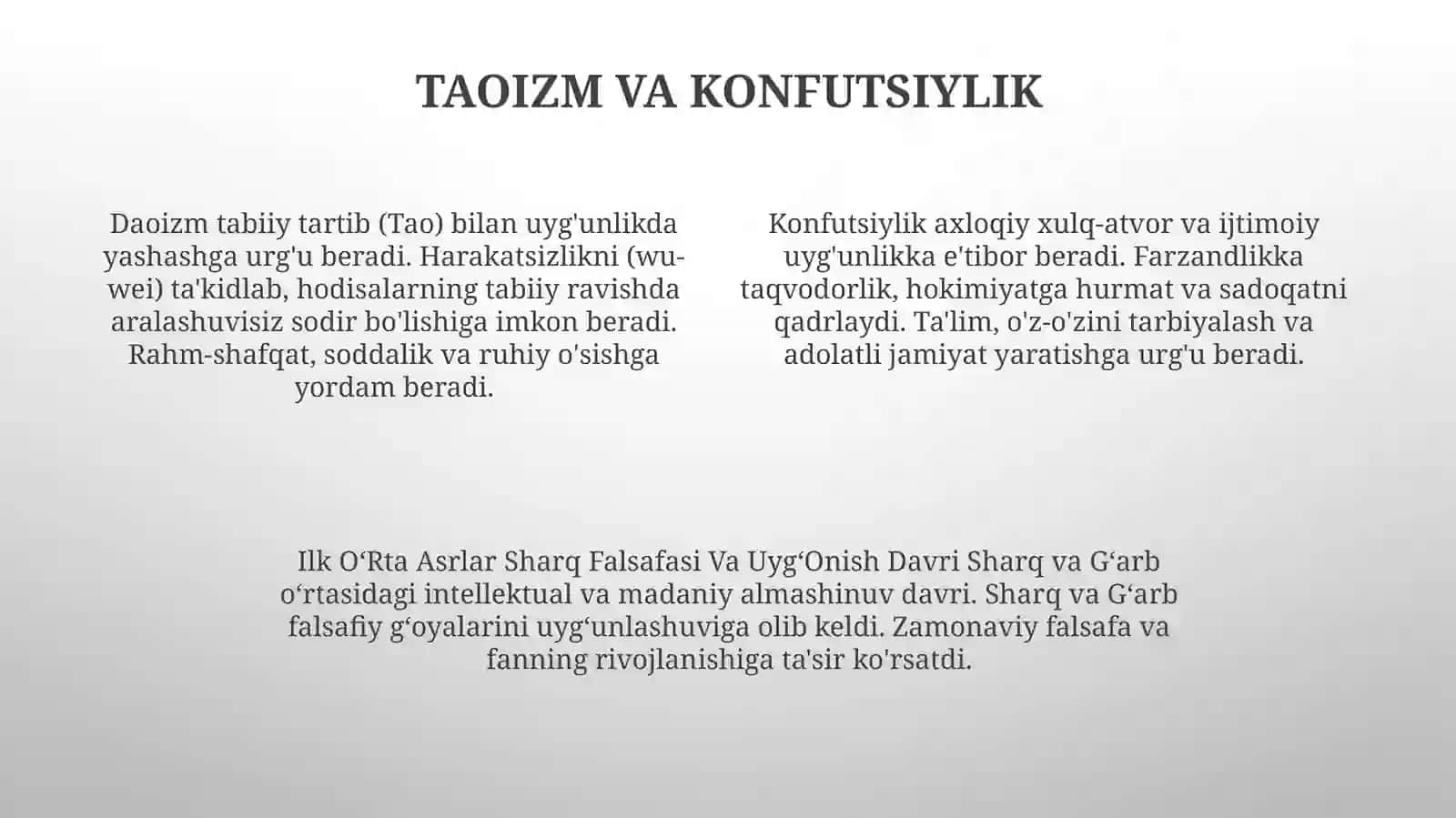 Ilk OʻRta Asrlar Sharq Falsafasi Va UygʻOnish Davri 3