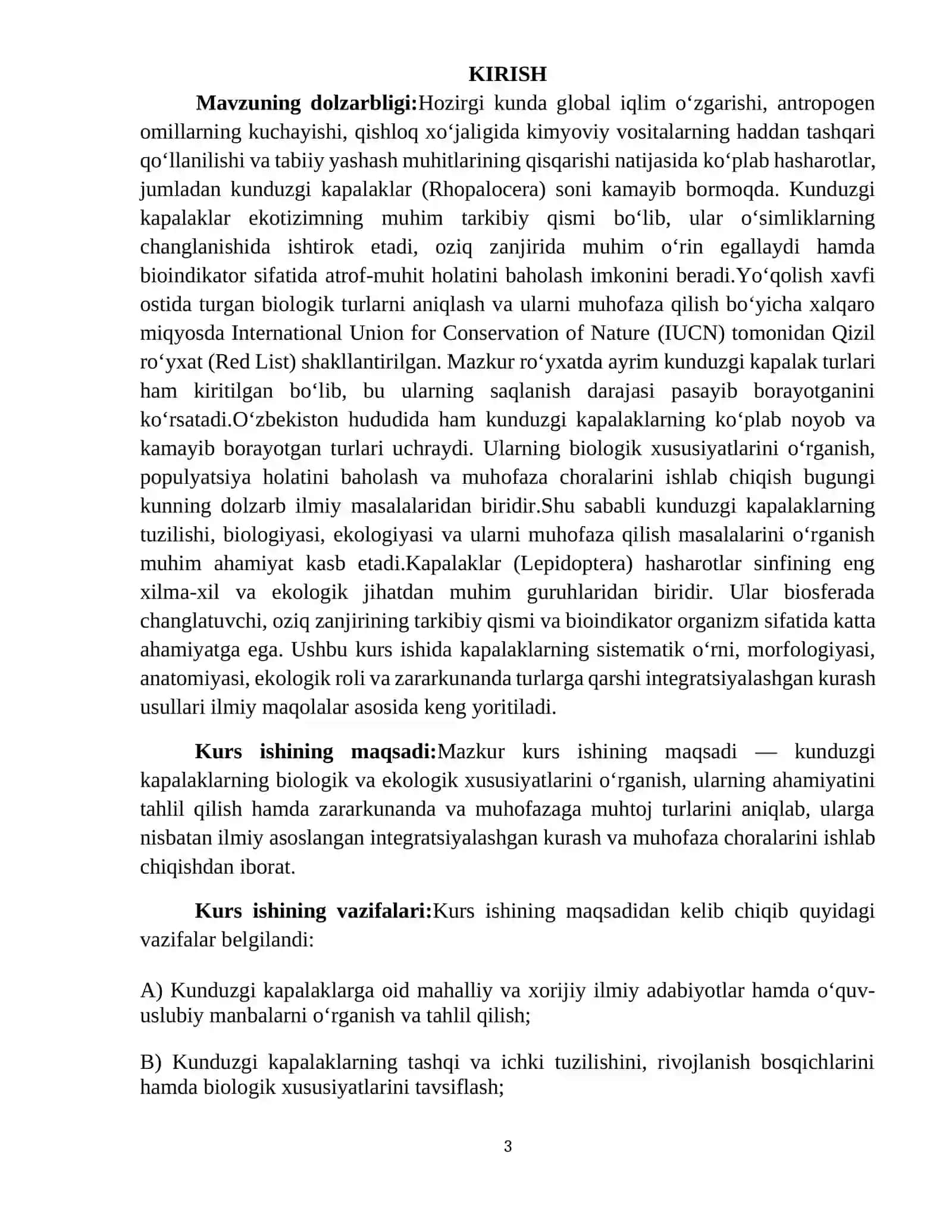 KAPALAKLARNING UMUMIY TAVSIFI, TUZILISHI VA O‘ZBEKISTONDAGI EKOLOGIK AHAMIYATI 3
