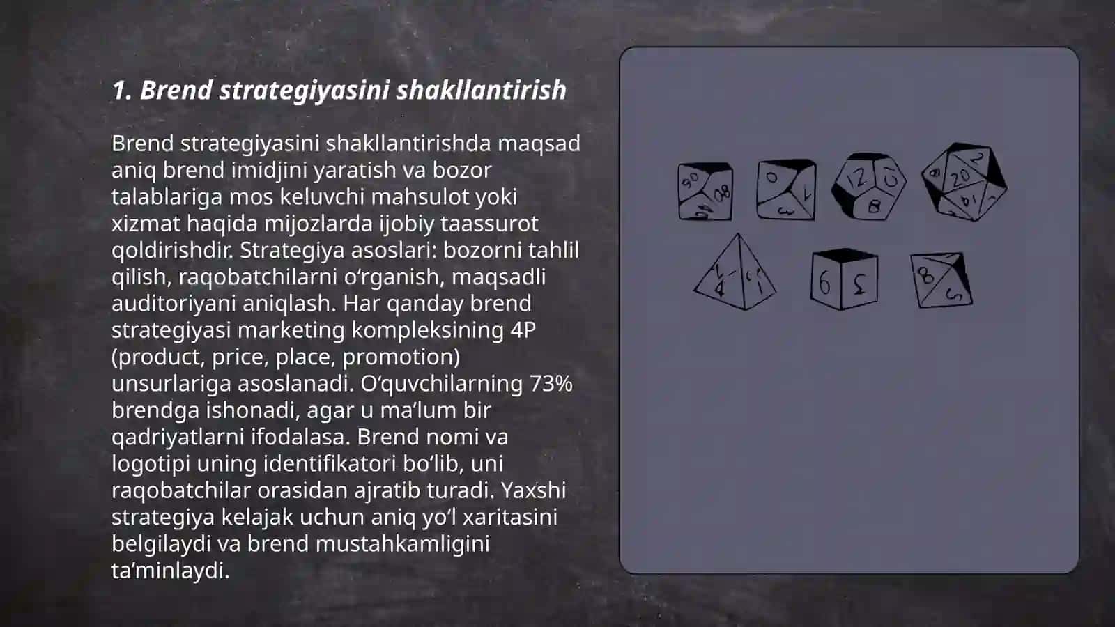 Marketing xizmatlarining kuchli tuzilmasini tashkil etish 3