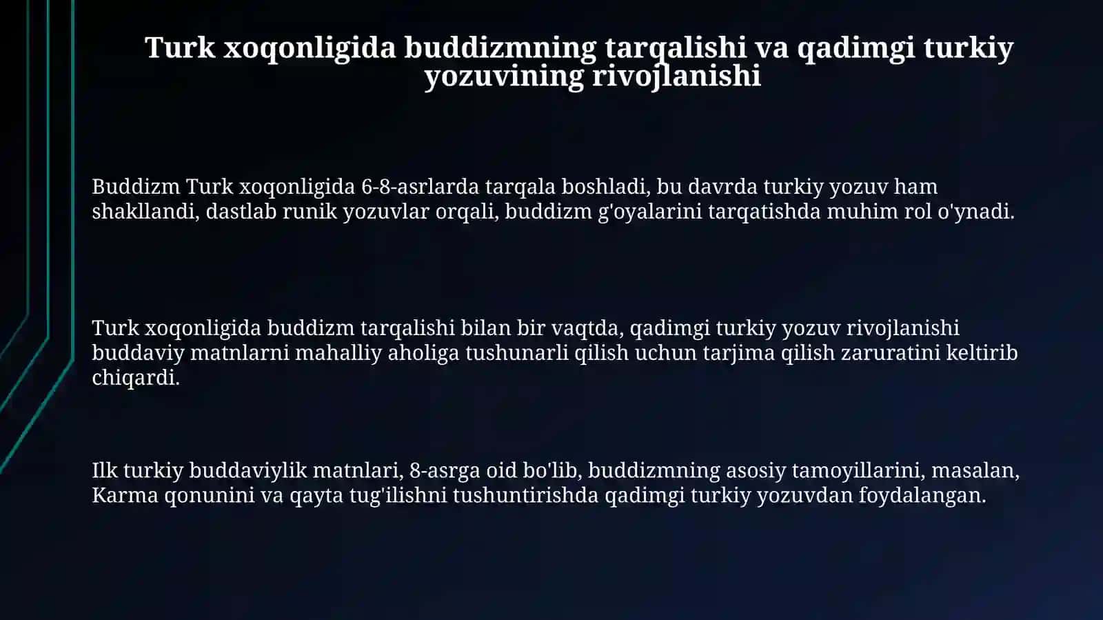 Budda oqimidagi qadimgi turkiy adabiyot 3