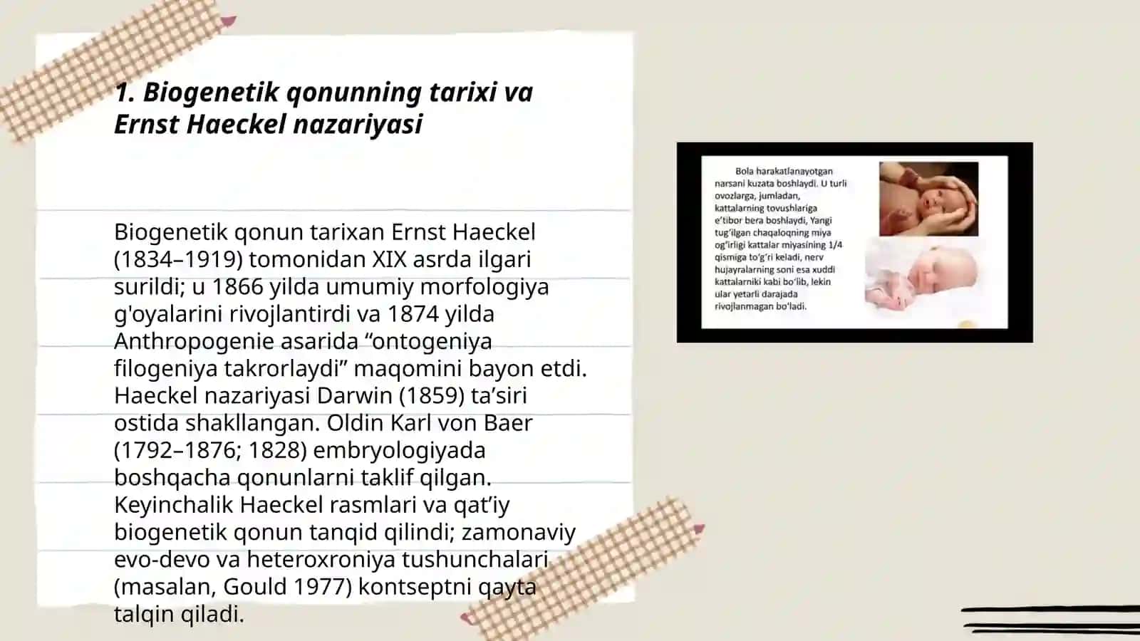 Biogenetik qonun va psixik rivojlanish 3