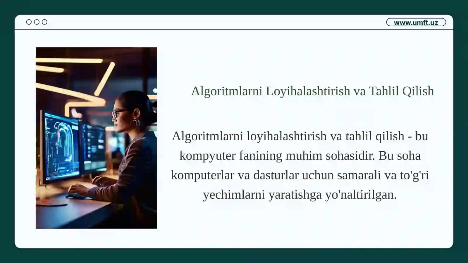 Algoritmlarni Loyihalashtirish va Tahlil Qilish 3