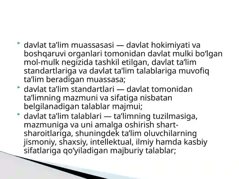 O‘ZBEKISTON RESPUBLIKASINING QONUNI 3