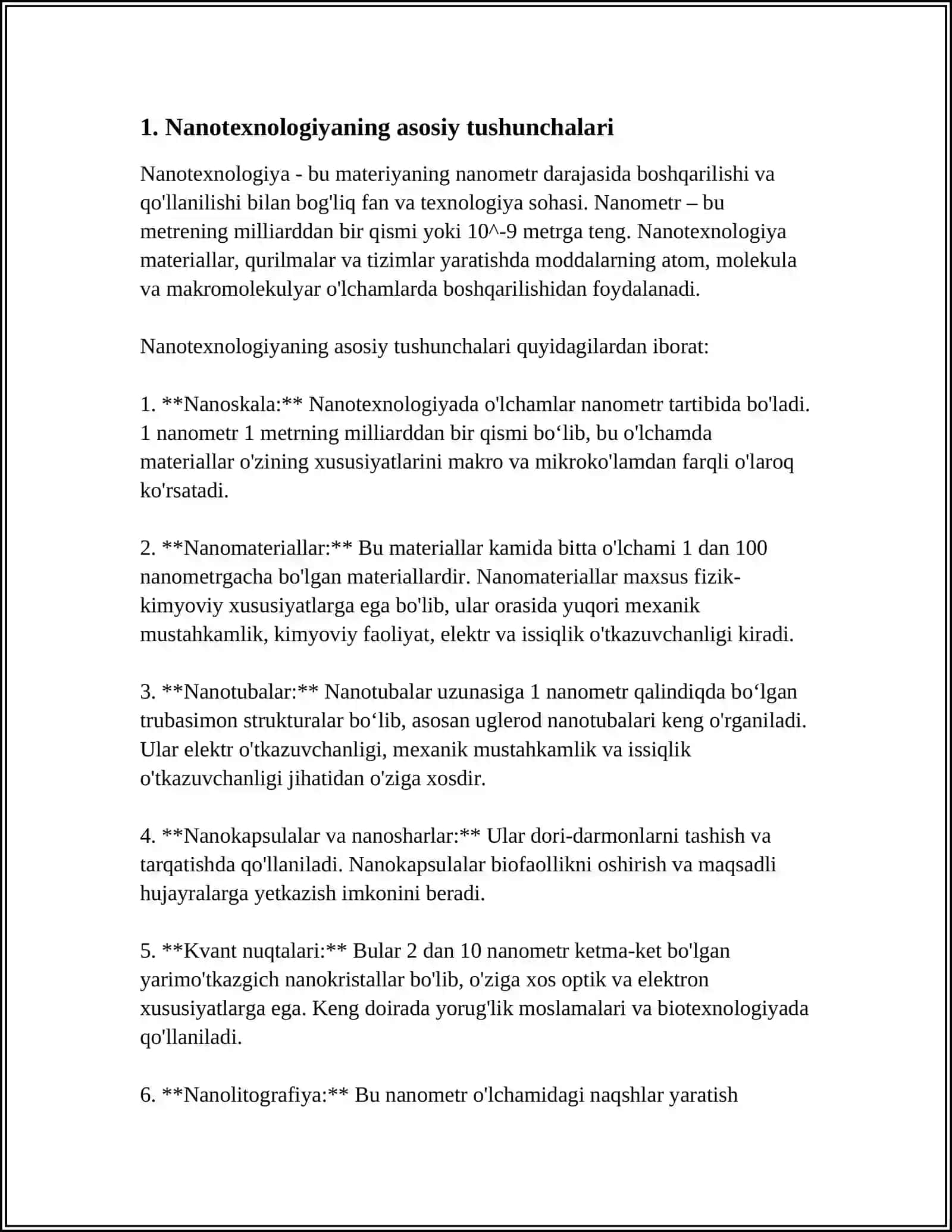 NANOTEXNALOGIYALAR HAQIDA TUSHUNCHA 3