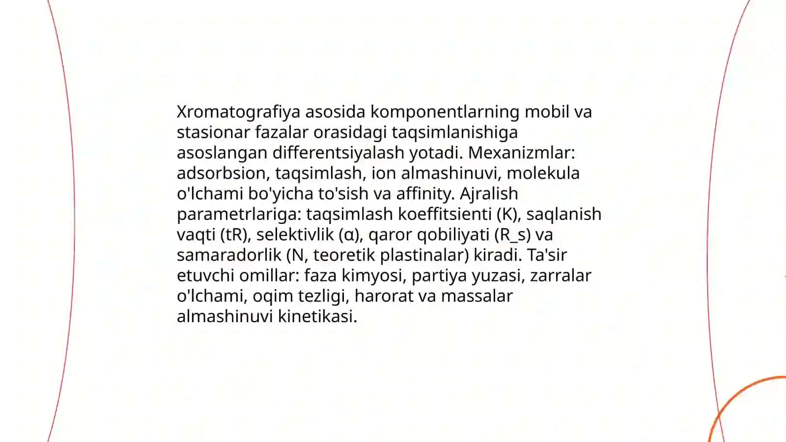 Xromotografiya va xtomotografik tahlil usullari 3