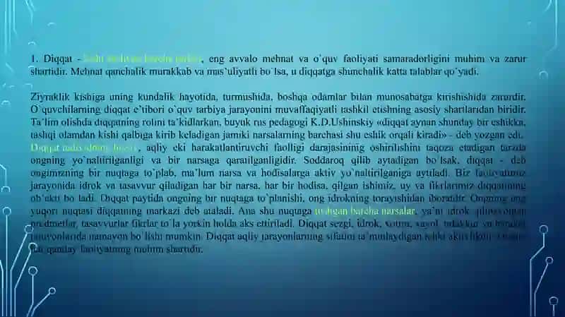 DIQQATNING KONSENTRATSIYASI VA MANTIQIY XOTIRA ORASIDAGI BOG'LIQLIK 3