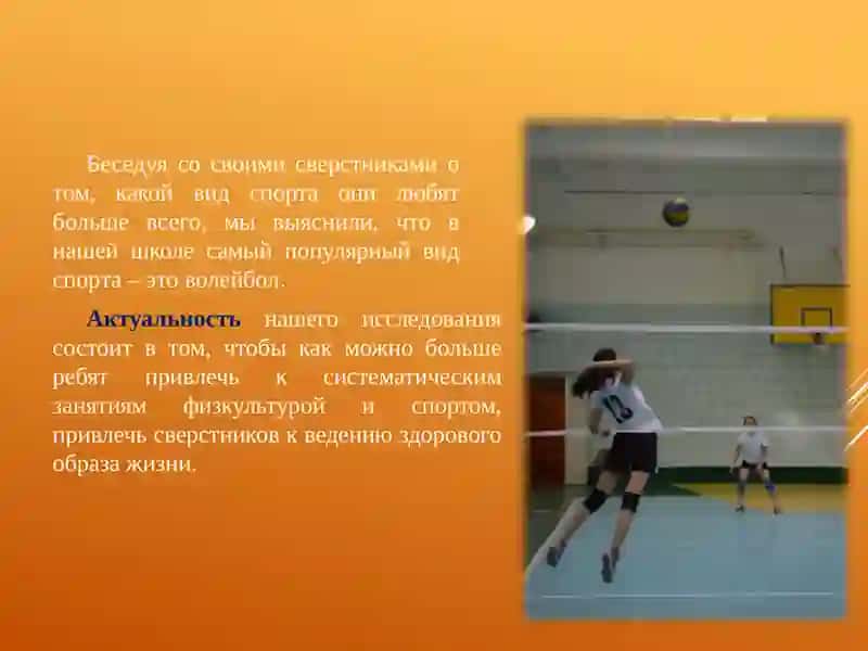 Мой любимый вид спорта волейбол 3