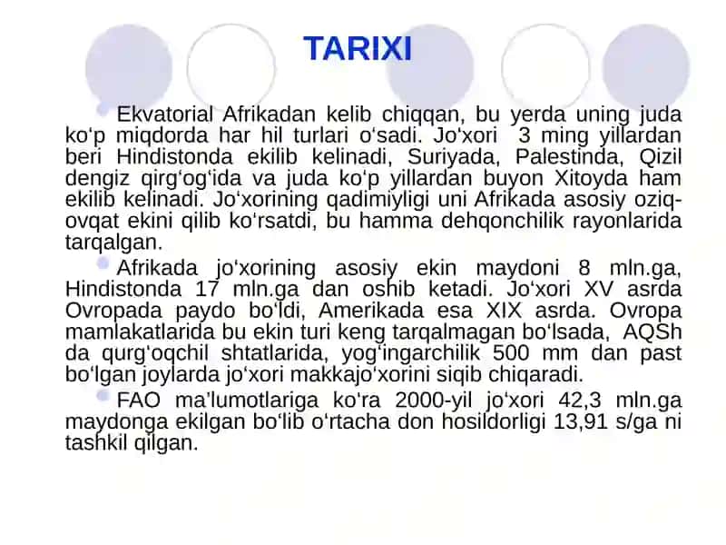 JO‘XORI BIOLOGIYASI VA YETISHTIRISH TEXNOLOGIYASI 3