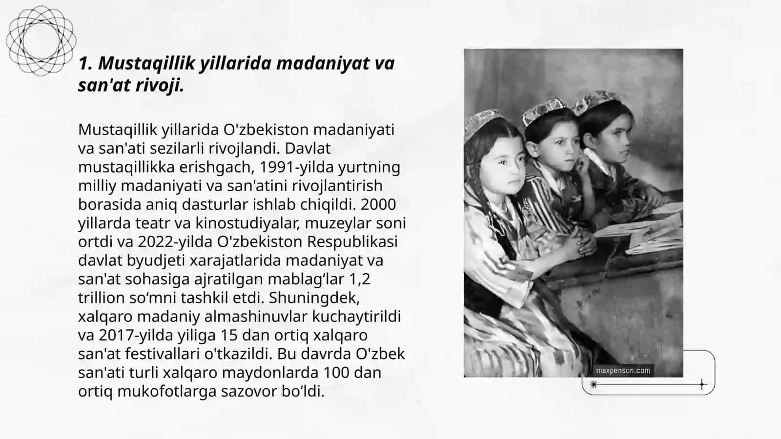 Mustaqillik Yillarida O'zbekistondagi Ma'naviy va Madaniy Taraqqiyot 3