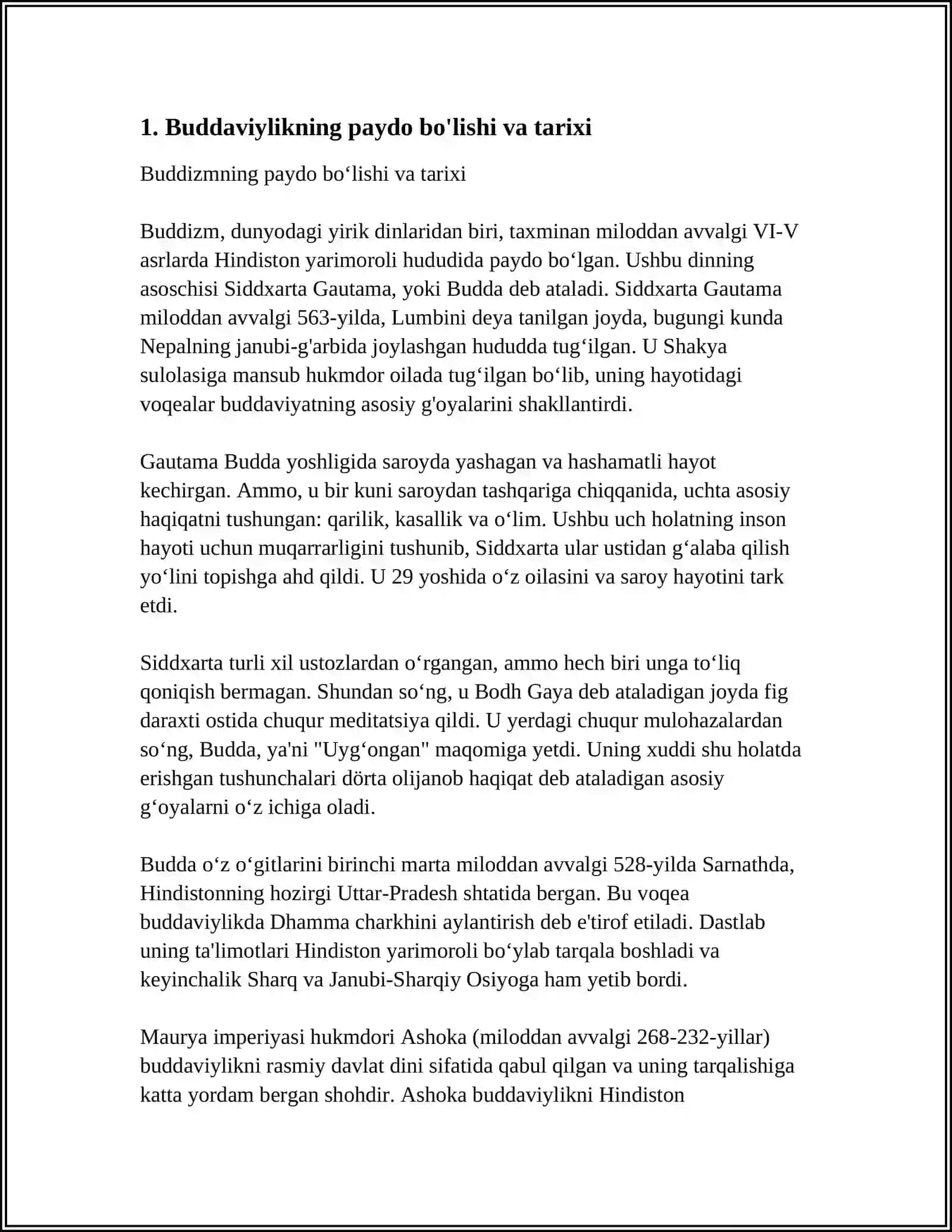 Buddaviylikning paydo bo'lishi va tarixi 3