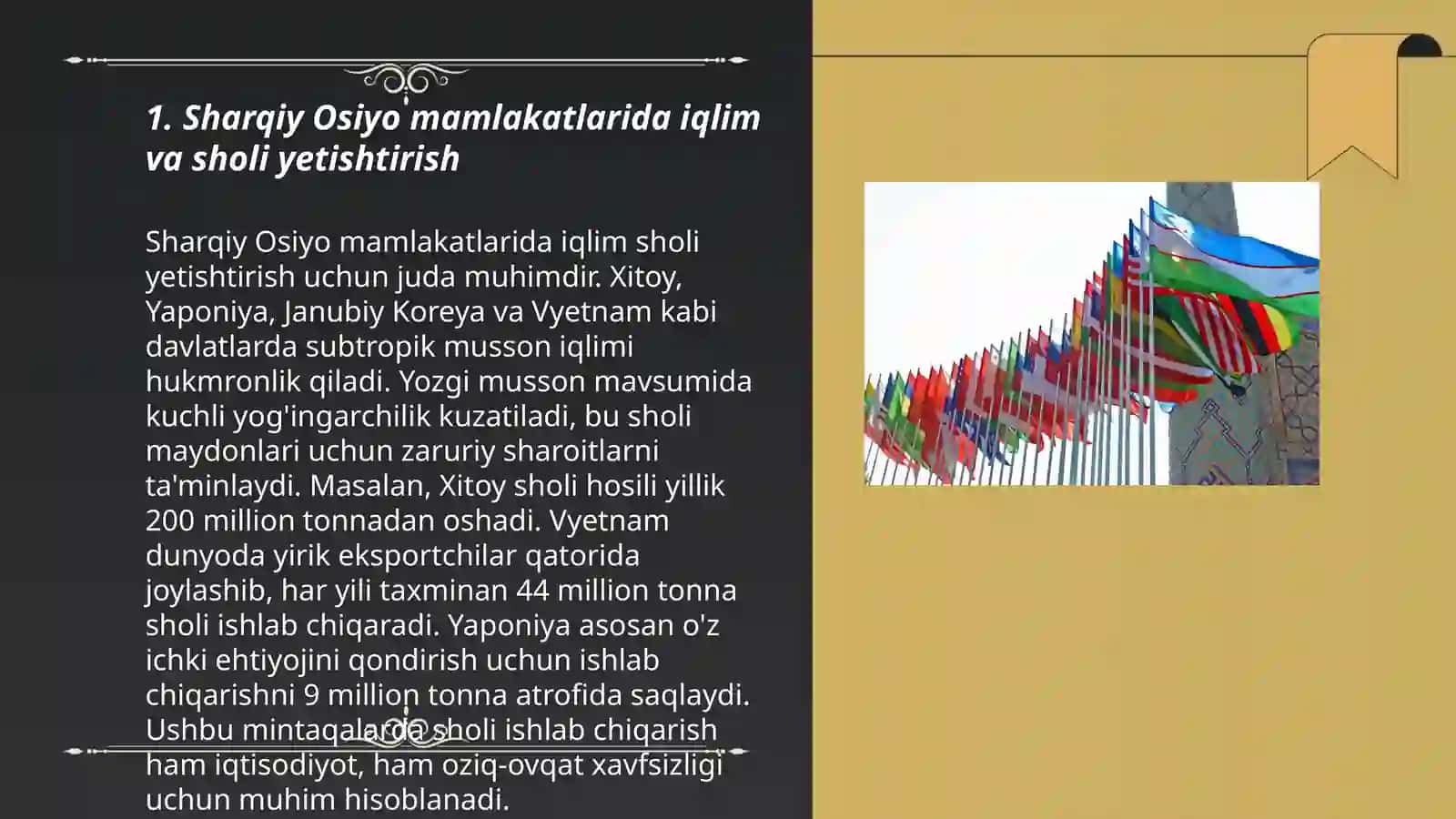 Sharqiy osiyo mamlakatlari iqlim sharoitida sholi yetishtirish 3