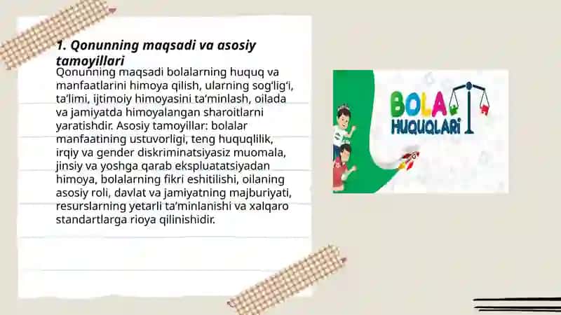 Bolalar huquqlarining kafolatlari toʻgʻrisida 3