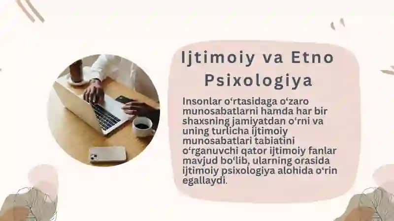Ijtimoiy va etnopsixologiya fanining printsiplari va tuzilishi. 3
