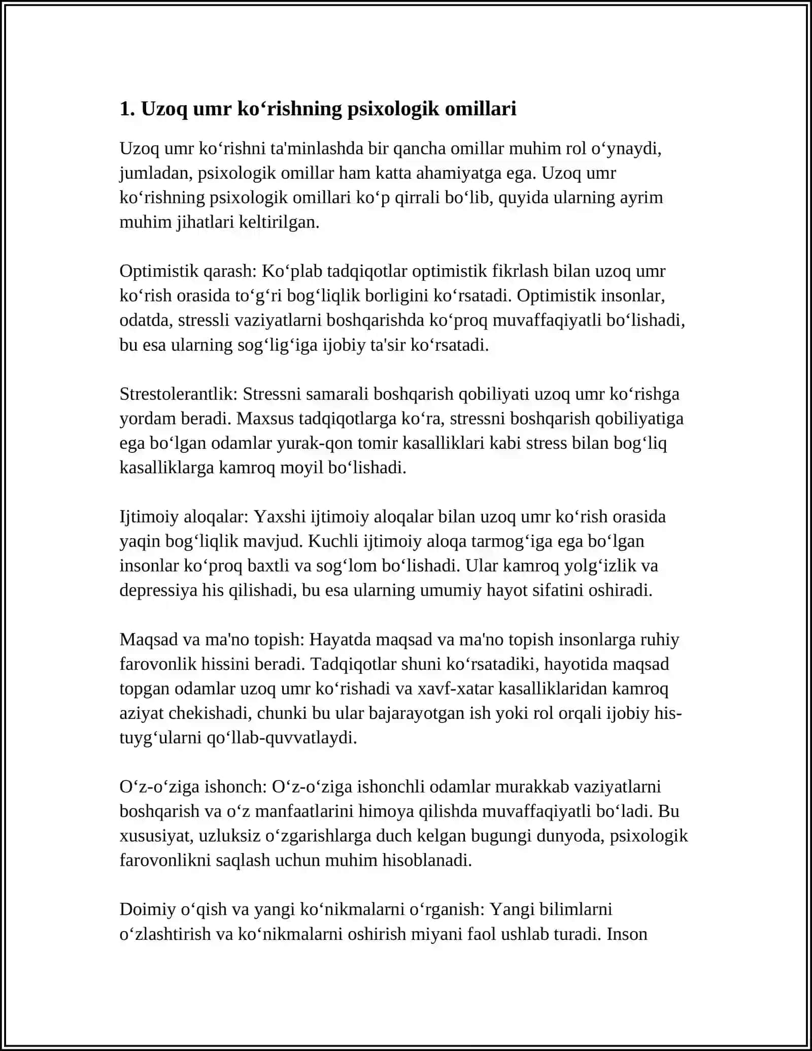 UZOQ UMR KO‘RUVCHILARNING PSIXOLOGIK XUSUSIYATLARI 3