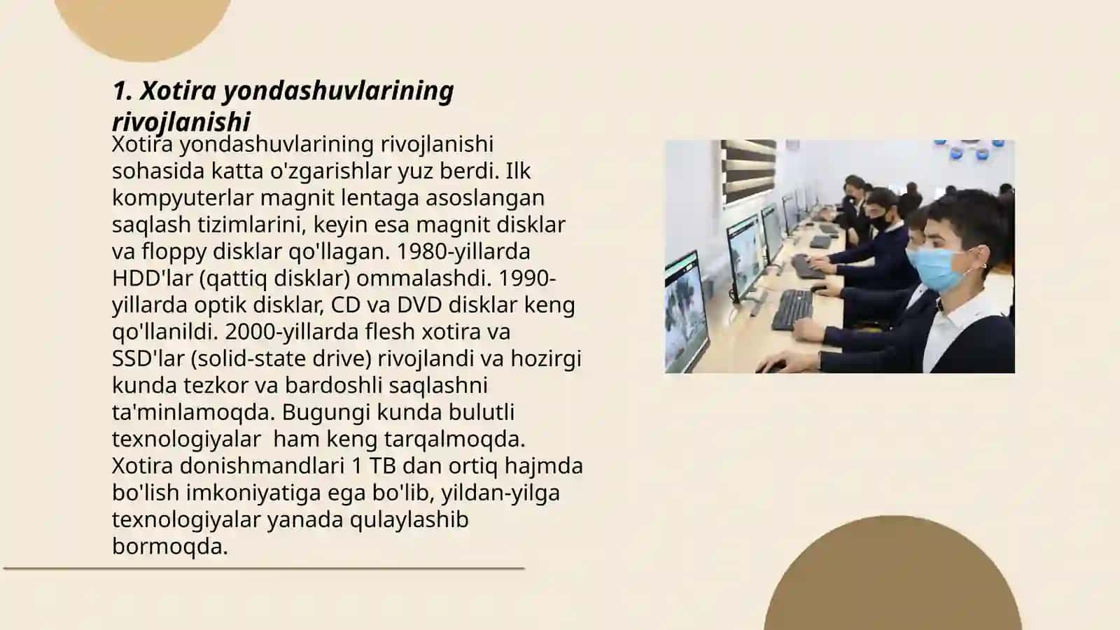 Xotira yondashuvlarining asosiy jarayonlari 3