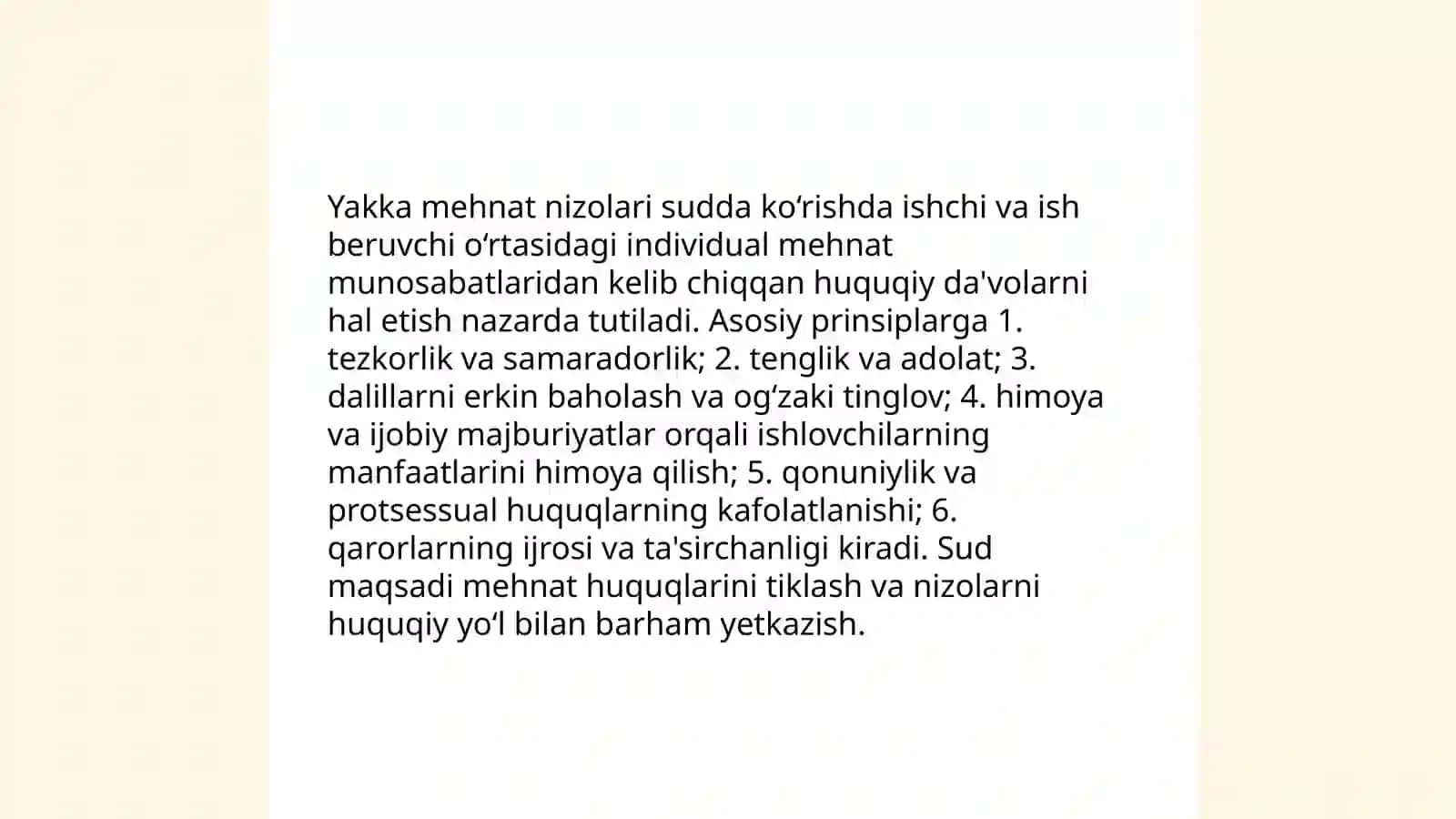 Yakka mehnat nizolarini sudda ko'rish tartibi 3