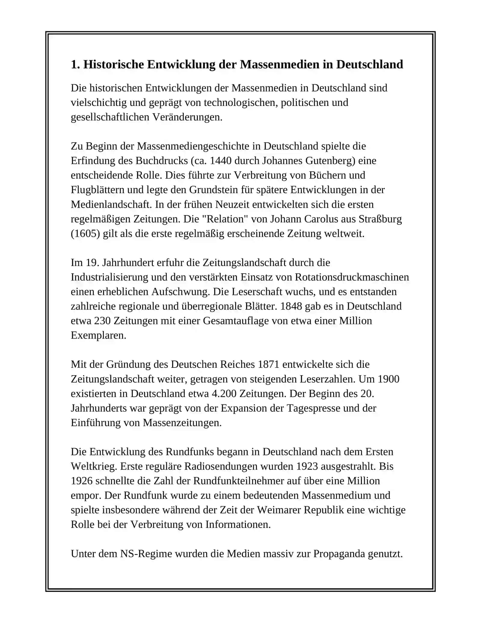 DIE ROLLE DER MASSENMEDIEN IN DEUTSCHLAND 3
