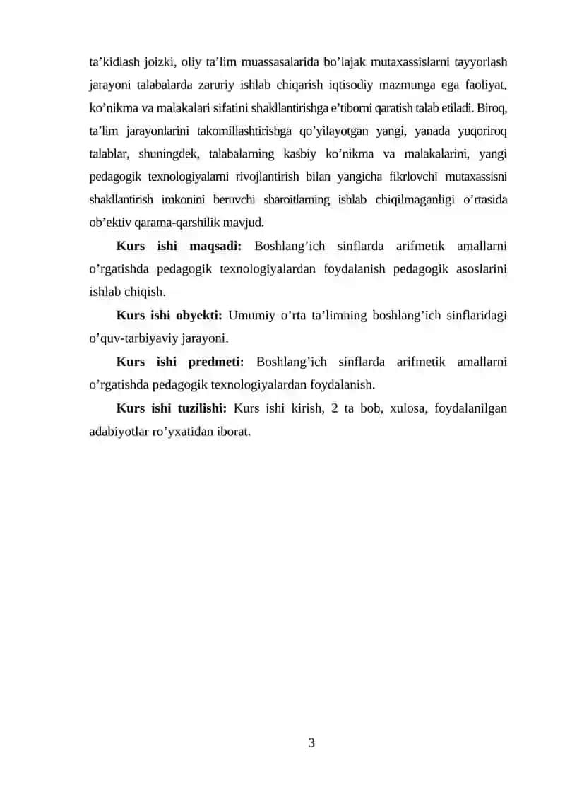 Elementar matematik tushunchalar 3