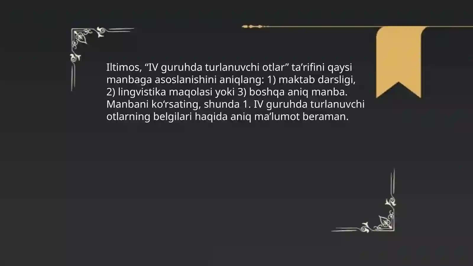 IV - V guruhda turlanuvchi otlar 3