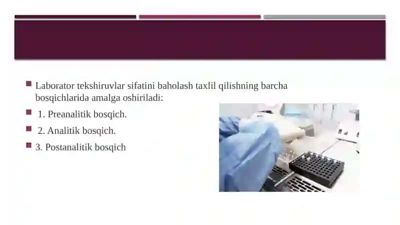 Laboratortekshiruvlar sifatini nazorat qilish 3